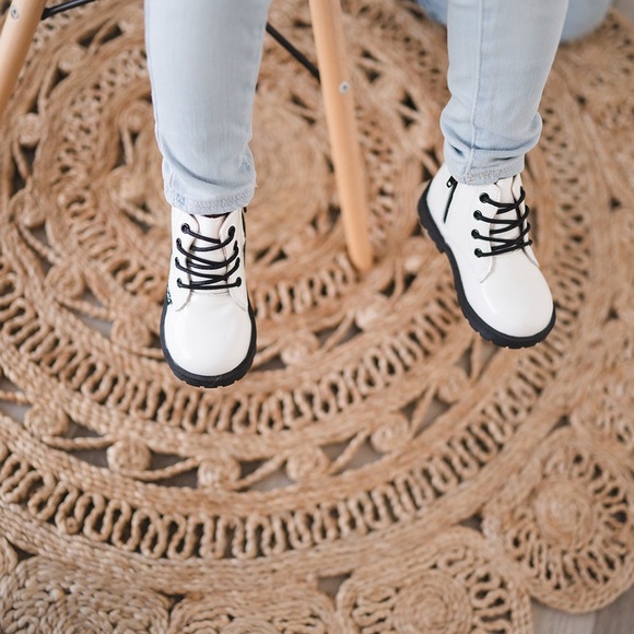 Combat Boots - White Patent - Riley & Co - Picture 8 of 12